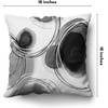 image:imageAmericanflat 18x18 Throw Pillow with Sewnin Insert  AllinOne Decorative Pillows  No Cover Needed  Soft and Durable Cushion for Bed or Sofa  Polyester  Red Orange and WhiteBlack and White