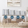 image:imageAmericanflat 18x18 Throw Pillow with Sewnin Insert  AllinOne Decorative Pillows  No Cover Needed  Soft and Durable Cushion for Bed or Sofa  Polyester  Red Orange and WhiteNavy Blue and White