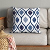 image:imageAmericanflat 18x18 Throw Pillow with Sewnin Insert  AllinOne Decorative Pillows  No Cover Needed  Soft and Durable Cushion for Bed or Sofa  Polyester  Red Orange and WhiteBlue