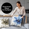 image:imageAmericanflat 18x18 Throw Pillow with Sewnin Insert  AllinOne Decorative Pillows  No Cover Needed  Soft and Durable Cushion for Bed or Sofa  Polyester  Red Orange and WhiteWhite and Indigo
