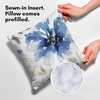 image:imageAmericanflat 18x18 Throw Pillow with Sewnin Insert  AllinOne Decorative Pillows  No Cover Needed  Soft and Durable Cushion for Bed or Sofa  Polyester  Red Orange and WhiteWhite and Indigo