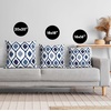 image:imageAmericanflat 18x18 Throw Pillow with Sewnin Insert  AllinOne Decorative Pillows  No Cover Needed  Soft and Durable Cushion for Bed or Sofa  Polyester  Red Orange and WhiteBlue
