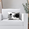 image:imageAmericanflat 18x18 Throw Pillow with Sewnin Insert  AllinOne Decorative Pillows  No Cover Needed  Soft and Durable Cushion for Bed or Sofa  Polyester  Red Orange and WhiteBlack and White