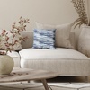 image:imageAmericanflat 18x18 Throw Pillow with Sewnin Insert  AllinOne Decorative Pillows  No Cover Needed  Soft and Durable Cushion for Bed or Sofa  Polyester  Red Orange and WhiteBrushstroke Blue