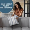 image:imageAmericanflat 18x18 Throw Pillow with Sewnin Insert  AllinOne Decorative Pillows  No Cover Needed  Soft and Durable Cushion for Bed or Sofa  Polyester  Red Orange and WhiteNavy Blue and White