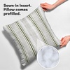 image:imageAmericanflat 18x18 Throw Pillow with Sewnin Insert  AllinOne Decorative Pillows  No Cover Needed  Soft and Durable Cushion for Bed or Sofa  Polyester  Red Orange and WhiteGreen and White