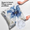 image:imageAmericanflat 18x18 Throw Pillow with Sewnin Insert  AllinOne Decorative Pillows  No Cover Needed  Soft and Durable Cushion for Bed or Sofa  Polyester  Red Orange and WhiteWhite and Indigo