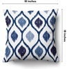 image:imageAmericanflat 18x18 Throw Pillow with Sewnin Insert  AllinOne Decorative Pillows  No Cover Needed  Soft and Durable Cushion for Bed or Sofa  Polyester  Red Orange and WhiteBlue