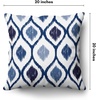 image:imageAmericanflat 18x18 Throw Pillow with Sewnin Insert  AllinOne Decorative Pillows  No Cover Needed  Soft and Durable Cushion for Bed or Sofa  Polyester  Red Orange and WhiteBlue