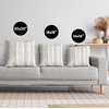 image:imageAmericanflat 18x18 Throw Pillow with Sewnin Insert  AllinOne Decorative Pillows  No Cover Needed  Soft and Durable Cushion for Bed or Sofa  Polyester  Red Orange and WhiteCream and White