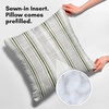 image:imageAmericanflat 18x18 Throw Pillow with Sewnin Insert  AllinOne Decorative Pillows  No Cover Needed  Soft and Durable Cushion for Bed or Sofa  Polyester  Red Orange and WhiteGreen and White