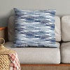 image:imageAmericanflat 18x18 Throw Pillow with Sewnin Insert  AllinOne Decorative Pillows  No Cover Needed  Soft and Durable Cushion for Bed or Sofa  Polyester  Red Orange and WhiteBrushstroke Blue