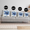 image:imageAmericanflat 18x18 Throw Pillow with Sewnin Insert  AllinOne Decorative Pillows  No Cover Needed  Soft and Durable Cushion for Bed or Sofa  Polyester  Red Orange and WhiteWhite and Indigo