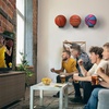 image:imageAmericanflat Basketball Display 3Pack  Black  Set of 3 wall mounts with metal rings and builtin keyholes all hardware included for a room office or gymBasketball Display for Wall