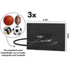 image:imageAmericanflat Basketball Display 3Pack  Black  Set of 3 wall mounts with metal rings and builtin keyholes all hardware included for a room office or gymBasketball Display for Wall