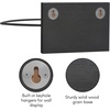 image:imageAmericanflat Football Display 3Pack  Black  Set of 3 wall mounts with metal rings and builtin keyholes all hardware included for a room office or gymFootball Display for Wall