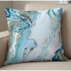 image:imageAmericanflat 18x18 Throw Pillow with Sewnin Insert  AllinOne Decorative Pillows  No Cover Needed  Soft and Durable Cushion for Bed or Sofa  Polyester  Red Orange and WhiteWhite and Blue