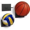 image:imageAmericanflat Basketball Display 3Pack  Black  Set of 3 wall mounts with metal rings and builtin keyholes all hardware included for a room office or gymBasketball Display for Wall