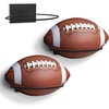 image:imageAmericanflat Football Display 3Pack  Black  Set of 3 wall mounts with metal rings and builtin keyholes all hardware included for a room office or gymFootball Display for Wall