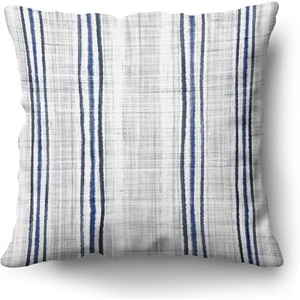 image:imageAmericanflat 18x18 Throw Pillow with Sewnin Insert  AllinOne Decorative Pillows  No Cover Needed  Soft and Durable Cushion for Bed or Sofa  Polyester  Red Orange and WhiteNavy Blue and White