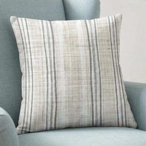 image:imageAmericanflat 18x18 Throw Pillow with Sewnin Insert  AllinOne Decorative Pillows  No Cover Needed  Soft and Durable Cushion for Bed or Sofa  Polyester  Red Orange and WhiteCream and White
