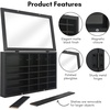 image:imageAmericanflat 11x18 Toy Car Display Case  Black  Holds up to 30 standard Shatterresistant glass wall mounted displayBlack