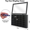 image:imageAmericanflat 11x18 Toy Car Display Case  Black  Holds up to 30 standard Shatterresistant glass wall mounted displayBlack