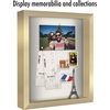 image:imageAmericanflat 11x18 Toy Car Display Case  Black  Holds up to 30 standard Shatterresistant glass wall mounted displayGold