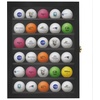 image:imageAmericanflat 14x11 Golf Ball Display Case  Black  Holds up to 35 golf balls lockable Polished plexiglass front wall mounted displayModern