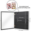 image:imageAmericanflat 24x31 Baseball Card Display Case  Black  Holds up to 35 cards lockable Polished plexiglass front wall mounted displayBlack