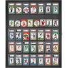 image:imageAmericanflat 24x31 Baseball Card Display Case  Black  Holds up to 35 cards lockable Polished plexiglass front wall mounted displayBlack