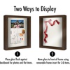 image:imageAmericanflat 24x31 Baseball Card Display Case  Black  Holds up to 35 cards lockable Polished plexiglass front wall mounted displayWalnut