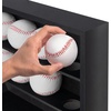 image:imageAmericanflat 378x43 Baseball Bat Display Case  Black  Lockable with key polished plexiglass front custom cutouts hold a bat and ball mounts vertically or horizontallyBlack  Baseball Display Case