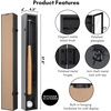 image:imageAmericanflat 378x43 Baseball Bat Display Case  Black  Lockable with key polished plexiglass front custom cutouts hold a bat and ball mounts vertically or horizontallyBlack  Baseball Bat Display Case
