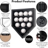 image:imageAmericanflat 378x43 Baseball Bat Display Case  Black  Lockable with key polished plexiglass front custom cutouts hold a bat and ball mounts vertically or horizontallyBlack  Baseball Display Case