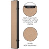 image:imageAmericanflat 378x43 Baseball Bat Display Case  Black  Lockable with key polished plexiglass front custom cutouts hold a bat and ball mounts vertically or horizontallyBlack  Baseball Bat Display Case