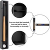 image:imageAmericanflat 378x43 Baseball Bat Display Case  Black  Lockable with key polished plexiglass front custom cutouts hold a bat and ball mounts vertically or horizontallyBlack  Baseball Bat Display Case