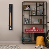 image:imageAmericanflat 378x43 Baseball Bat Display Case  Black  Lockable with key polished plexiglass front custom cutouts hold a bat and ball mounts vertically or horizontallyBlack  Baseball Bat Display Case