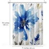 image:imageAmericanflat 71x74 Boho Shower Curtain  WaterResistant Long Shower Curtain with Durable Metal Grommets and 12 Hooks  100 Polyester  Black Mustard Yellow Terracotta and BeigeBlue  White