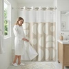image:imageAmericanflat 71x74 Boho Shower Curtain  WaterResistant Long Shower Curtain with Durable Metal Grommets and 12 Hooks  100 Polyester  Black Mustard Yellow Terracotta and BeigeBeige  White
