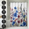 image:imageAmericanflat 71x74 Boho Shower Curtain  WaterResistant Long Shower Curtain with Durable Metal Grommets and 12 Hooks  100 Polyester  Black Mustard Yellow Terracotta and BeigeBlue  Red