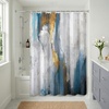 image:imageAmericanflat 71x74 Boho Shower Curtain  WaterResistant Long Shower Curtain with Durable Metal Grommets and 12 Hooks  100 Polyester  Black Mustard Yellow Terracotta and BeigeGold