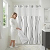 image:imageAmericanflat 71x74 Boho Shower Curtain  WaterResistant Long Shower Curtain with Durable Metal Grommets and 12 Hooks  100 Polyester  Black Mustard Yellow Terracotta and BeigeWhite