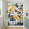 image:imageAmericanflat 71x74 Boho Shower Curtain  WaterResistant Long Shower Curtain with Durable Metal Grommets and 12 Hooks  100 Polyester  Black Mustard Yellow Terracotta and BeigeNavy