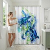 image:imageAmericanflat 71x74 Boho Shower Curtain  WaterResistant Long Shower Curtain with Durable Metal Grommets and 12 Hooks  100 Polyester  Black Mustard Yellow Terracotta and BeigeSea Blue
