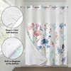 image:imageAmericanflat 71x74 Boho Shower Curtain  WaterResistant Long Shower Curtain with Durable Metal Grommets and 12 Hooks  100 Polyester  Black Mustard Yellow Terracotta and BeigeBlue  Pink