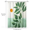 image:imageAmericanflat 71x74 Boho Shower Curtain  WaterResistant Long Shower Curtain with Durable Metal Grommets and 12 Hooks  100 Polyester  Black Mustard Yellow Terracotta and BeigeMint