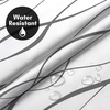 image:imageAmericanflat 71x74 Boho Shower Curtain  WaterResistant Long Shower Curtain with Durable Metal Grommets and 12 Hooks  100 Polyester  Black Mustard Yellow Terracotta and BeigeWhite