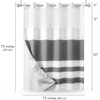image:imageAmericanflat 71x74 Boho Shower Curtain  WaterResistant Long Shower Curtain with Durable Metal Grommets and 12 Hooks  100 Polyester  Black Mustard Yellow Terracotta and BeigeGrey