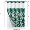 image:imageAmericanflat 71x74 Boho Shower Curtain  WaterResistant Long Shower Curtain with Durable Metal Grommets and 12 Hooks  100 Polyester  Black Mustard Yellow Terracotta and BeigeEmerald